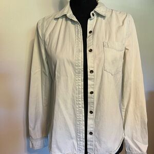 Forever 21 Light Wash Denim Women’s Button Down Shirt